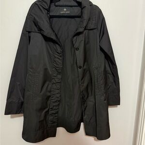 Rainforest Women's Elegant Black Trench Coat